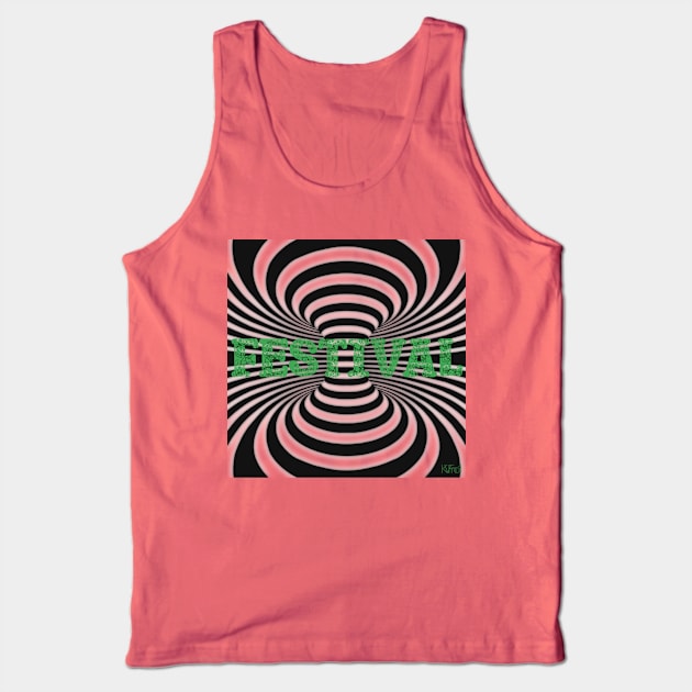 Festival Optical Illusion Tank Top by KateVanFloof